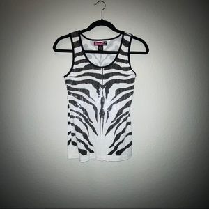 Zebra style tank top